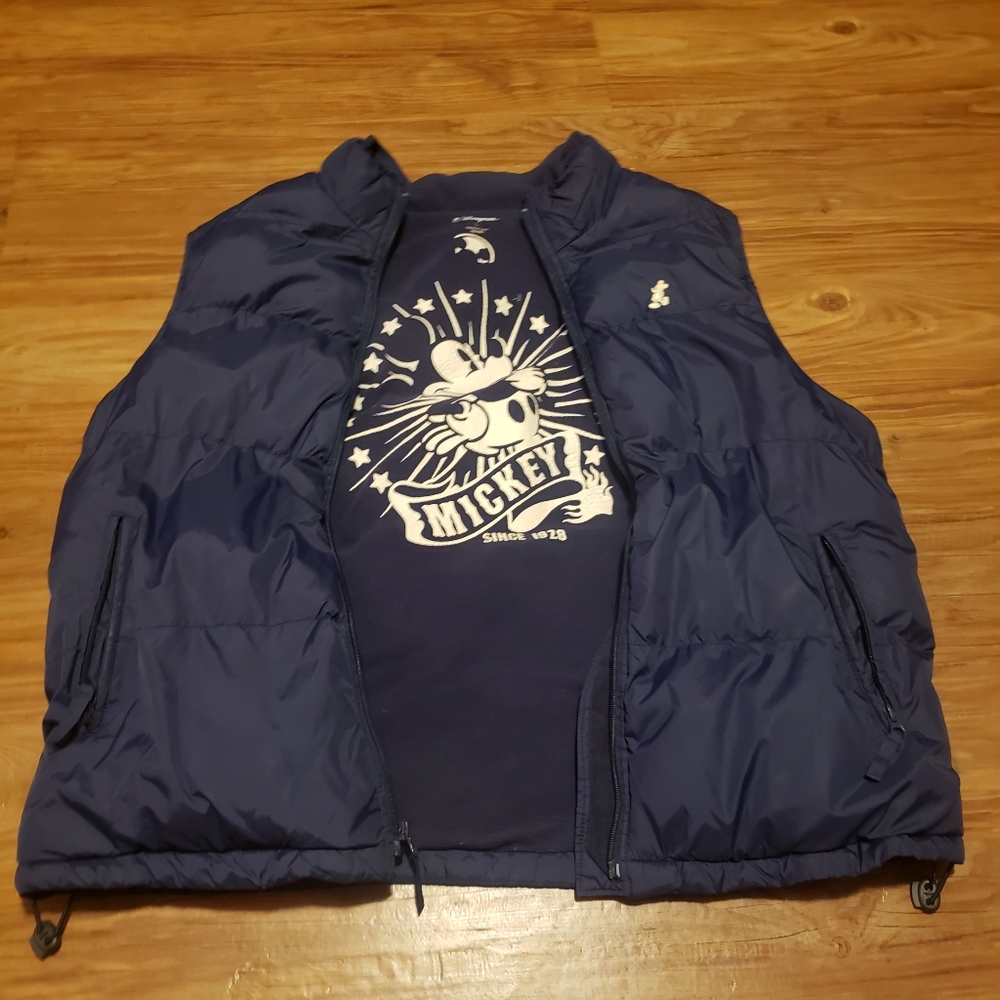 Men's Disney Store Mickey Full Zip Puffer Jacket Size L